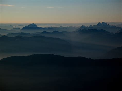 Hazy Looking Northwest From Mt Cheam Near Sunset To Judge Flickr