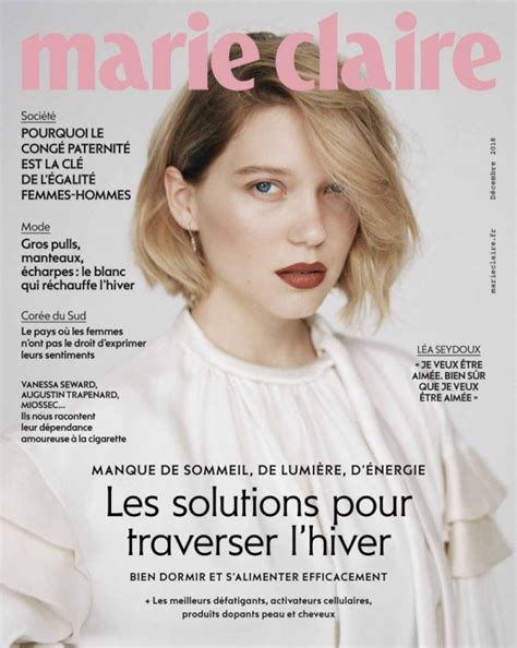 Lea Seydoux Marie Claire France Cover Photoshoot