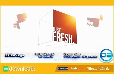 Ae Templates Free Download Of 3d Box Logo Videohive Template Free