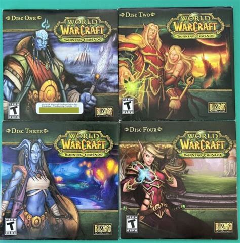 World Of Warcraft Burning Crusade Discs Only Disc Complete Set Pc Mac Ebay