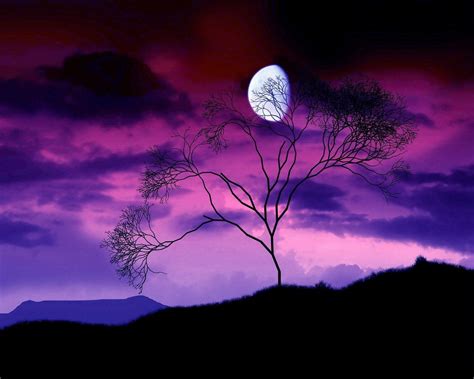 Beautiful Purple Moon Wallpapers Top Free Beautiful Purple Moon