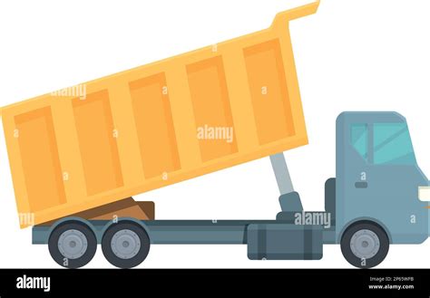 Truck Tipper Icon Cartoon Vector Dump Construction Dumper Car Stock