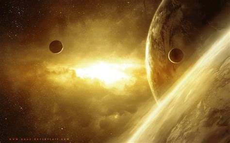 Bright And Golden By Qauz On Deviantart Space Art Sun And Earth Sirius