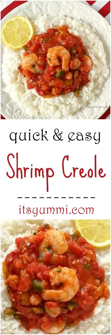 Enjoy this classic shrimp creole recipe with shrimp, tomatoes, garlic, onion, celery, and other seasonings. Shrimp Creole Recipe {Dinner Under 30 Minutes} | Its Yummi