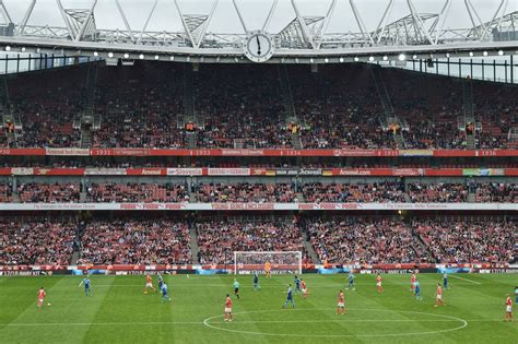 View Of The Clock End Emirates Stadium Arsenal Playing Ag Flickr