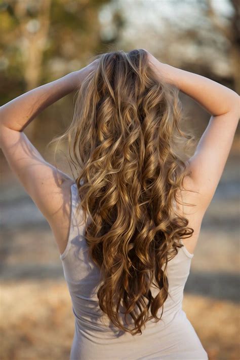 Long Curly Brown Hair With Highlights