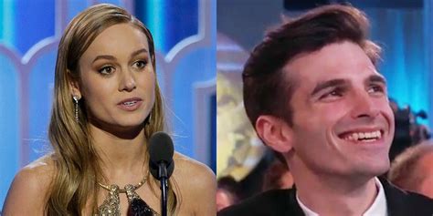 Brie Larson Thanks Babefriend Alex Greenwald At Golden Globes Golden Globes Alex