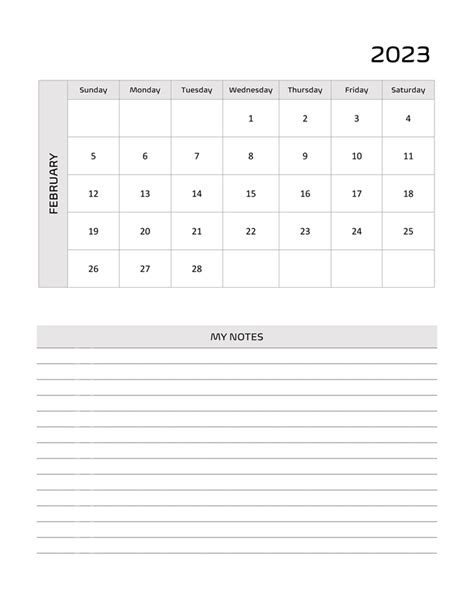 Printable February 2023 Calendar 8 Free Download And Print For You