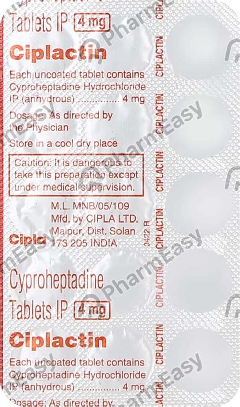 Cyprodine 4 Mg Tablet 10 Uses Side Effects Price And Dosage Pharmeasy