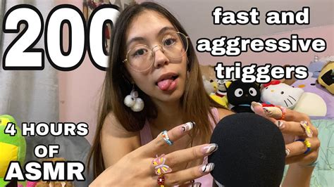 ASMR 200 Fast And Aggressive Triggers Personal Attention Mouth
