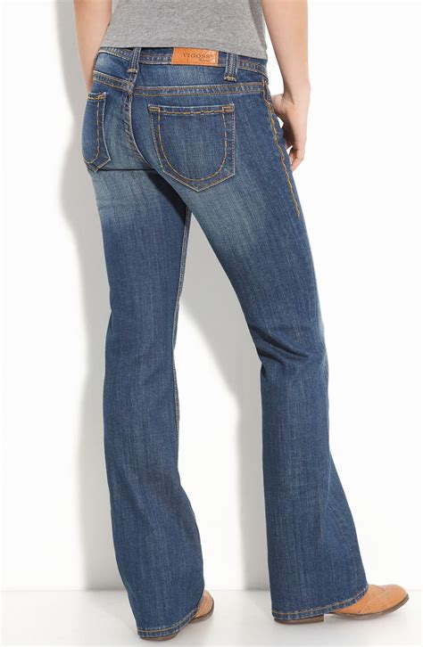 Vigoss Whipstitch Bootcut Jeans Medium Wash Juniors Nordstrom