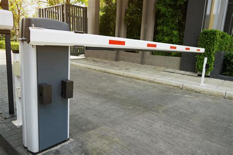 Automatic Barrier Gate Security System For Building And Car Entrance