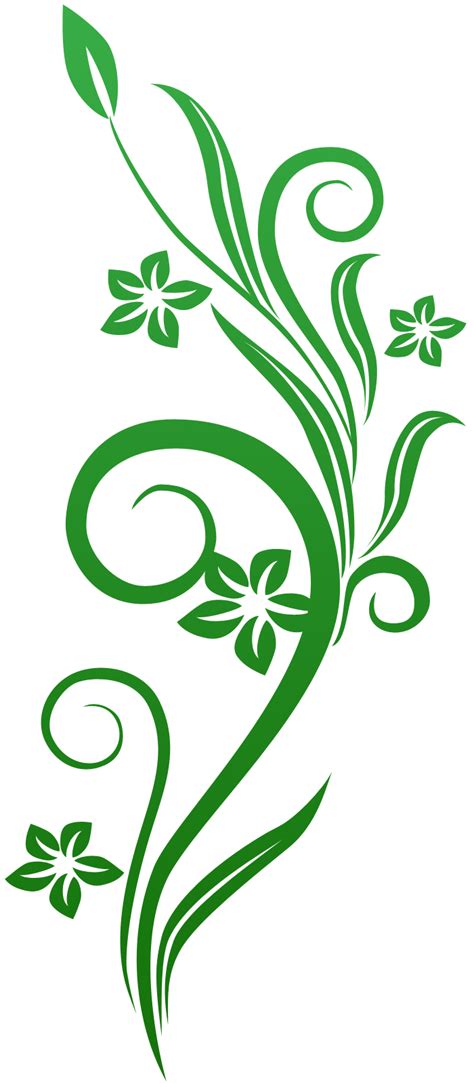 Green Floral Border Png Pic Png Arts Images