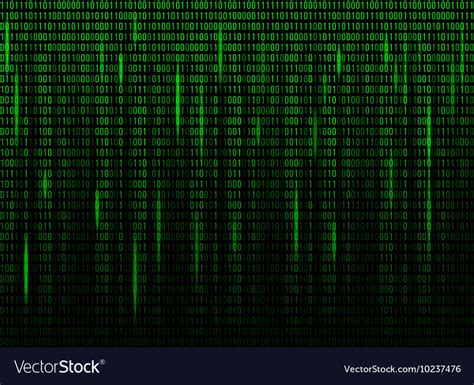 Computer Screen Binary Data Code Royalty Free Vector Image