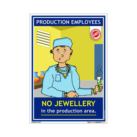 Buy No Jewellery Gmp In English Pvc Sticker A4 8 Inch