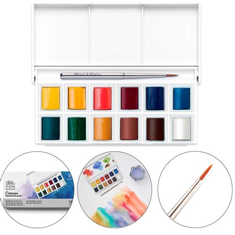 Estojo Aquarela Winsor Newton Cotman Pocket Box 12 Cores Shopee Brasil