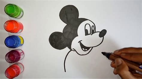 Menggambar Dan Mewarnai Mickey Mouse Lucu Youtube