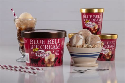 Blue Bells Delectable New Dr Pepper Float Ice Cream Flavor Is