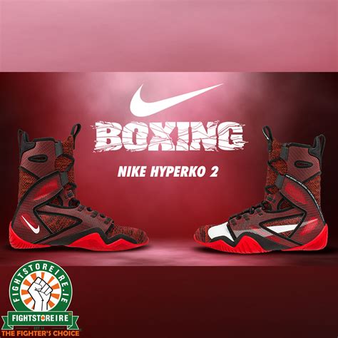 Nike Hyper Ko 2 Boxing Boots Redblack Fightstore Ire