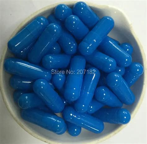 10000pcspack Size 0 Blueblue Color Capsules Empty Gelatin