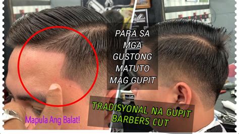 tradisyonal na gupit barbers cut putol patilya at sa likod para sa mga beginners