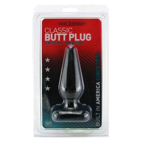 Doc Johnson Classic Butt Plug Medium Black Anal Probe Sex Toy Ebay