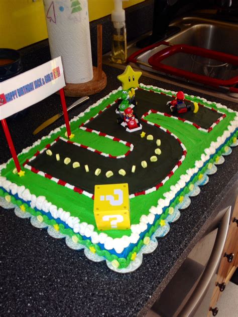 Mario bros birthday cake mario kart themed birthday cake mario kart cake lol pinterest. Mariokart cake in 2019 | Mario birthday party, Mario kart ...
