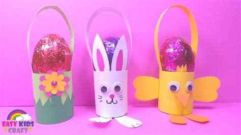 Easy Easter Egg Basket Diy Easter Crafts For Kids