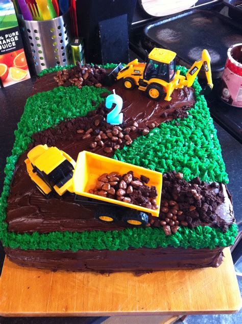 Find & download free graphic resources for birthday cake. Toms birthday cake 2nd boy birthday digger cake | For the ...