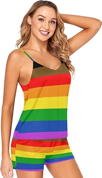 zxznc new pride flag colorful rainbow lgbtqia lesbian gay month adult pajamas for