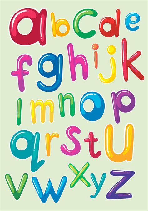 Font Design With English Alphabets 447274 Vector Art At Vecteezy