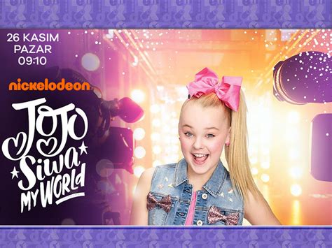 Nickalive Nickelodeon Turkey To Premiere Jojo Siwa My World On