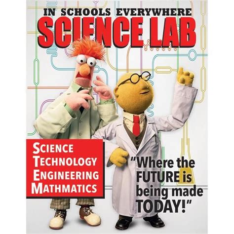 Muppets Stem Science Lab Poster Featuring Beaker And Bunsen Science
