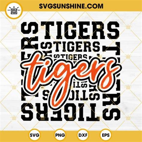 Detroit Tigers SVG Tigers Mascot SVG PNG DXF EPS Cut Files