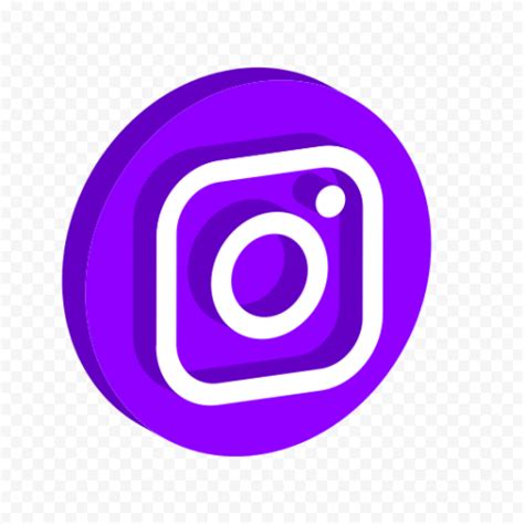 Need this icon in another color ? 3D Purple Instagram Logo Icon | Citypng