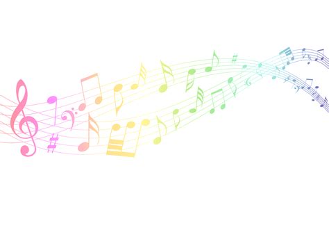 Colorful Music Notes Png Clipart