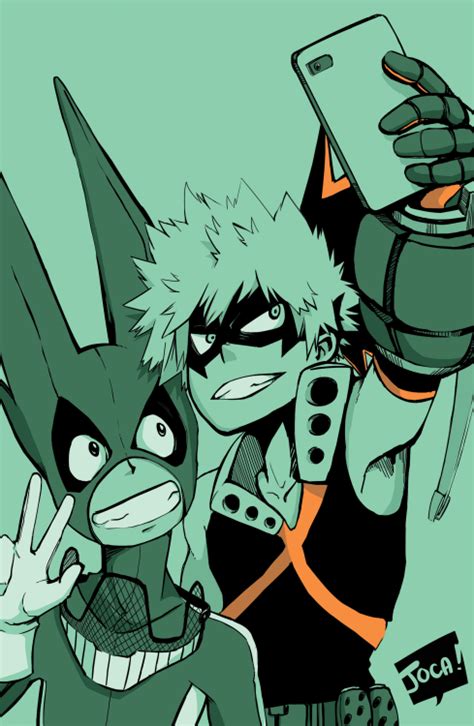 Midoriya And Bakugous Selfie My Hero Academia Know Your Meme