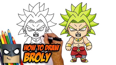 How To Draw Broly Dragon Ball Z Step By Step Tutorial