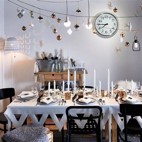 Have nothing in your houses that you do not know to be useful or believe to be beautiful. New Year's Eve home decorations