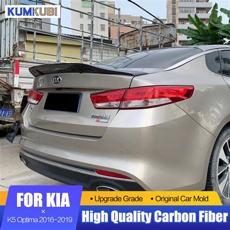 For Kia K5 Optima 2016 2017 2018 2019 R Style Carbon Fiber Rear Trunk
