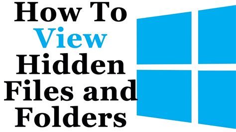 How To View Hidden Files And Folders In Windows 8 Youtube