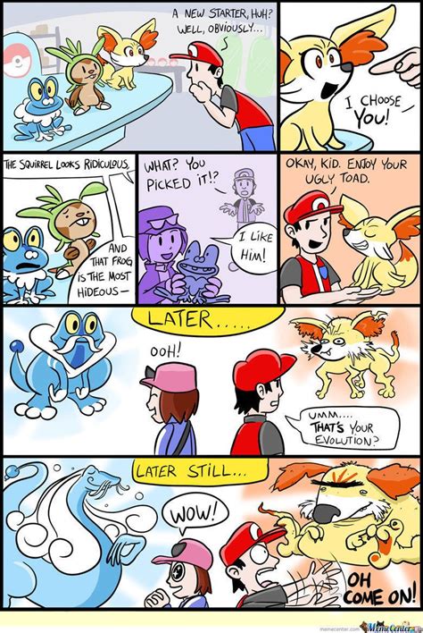 the comic strip shows how to use pokemon s head as an eyeball for each other