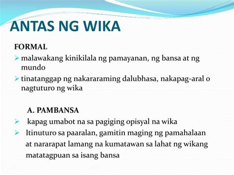 Mga Halimbawa Ng Antas Ng Wika Pambansa The Best Porn Website