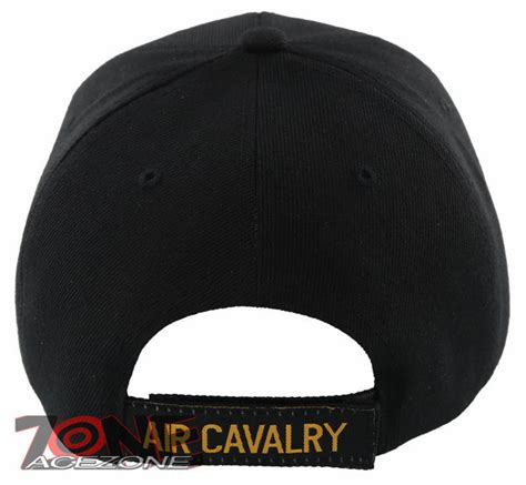 New Us Army Air Cavalry Side Line Ball Cap Hat Black