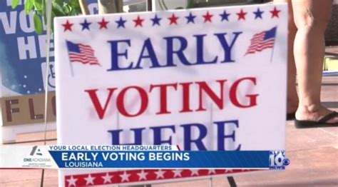 Early Voting Begins Takes Place In Locations Across Louisiana