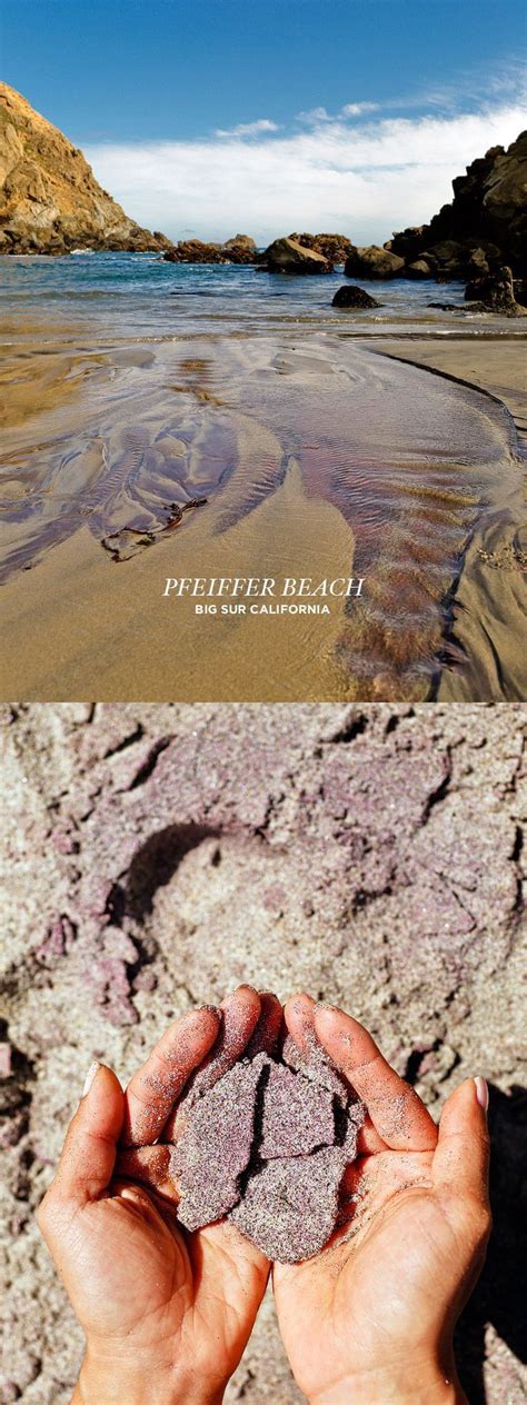 Pfeiffer Beach Big Sur Famous Purple Sand Beach Big Sur California