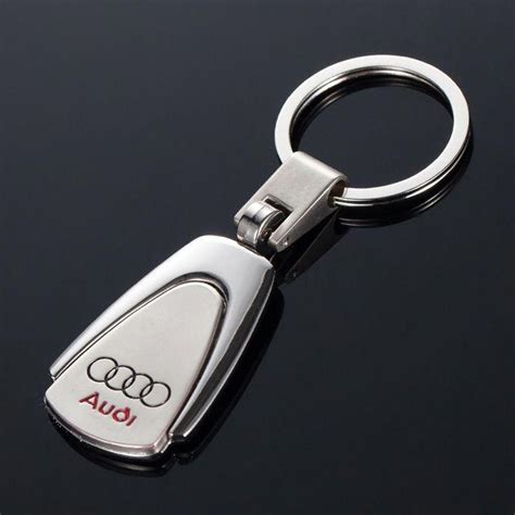 Keychain With Audi Logo Keyring Sline Metal Car Key Chain A8 A6 A3 A4
