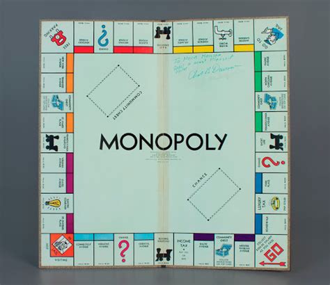Board Game Monopoly Signed By Charles Darrow Parker Brothers Inc Google Arts Culture