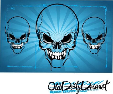 Horror Skulls Vector Art Eps Ai Uidownload