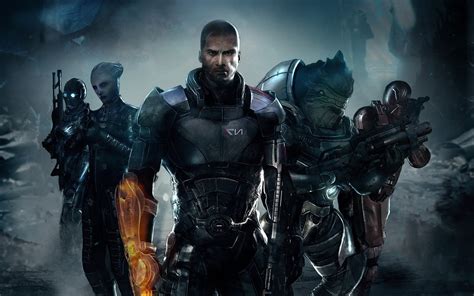 Wallpaper Video Games Mass Effect Iron Man Commander Shepard